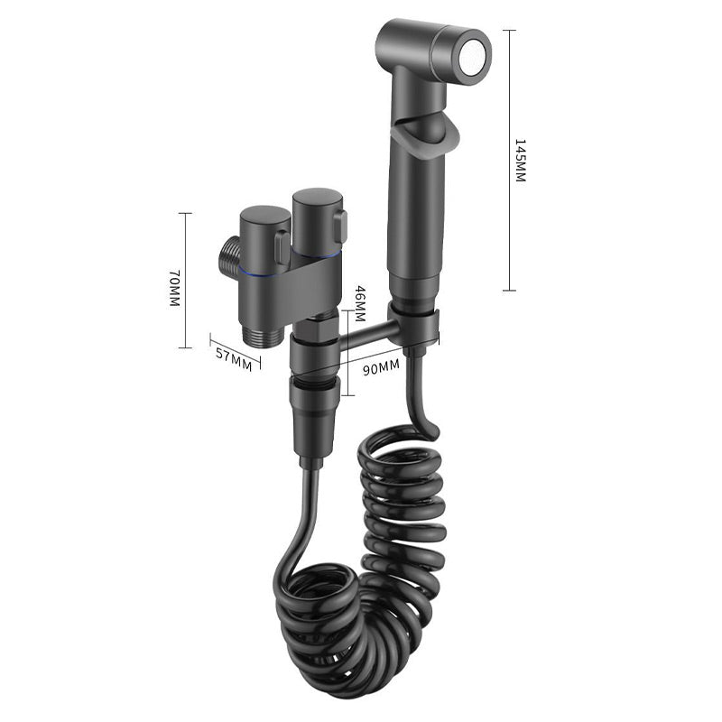 🚿 50% OFF NOW! 🔧 Dual Control Valve & Bidet Sprayer – High-Pressure Spray, Brass Explosion-Proof Body & 1-In-2-Out Design 🛁