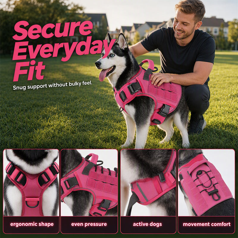 🐕 LIMITED‑TIME 50% OFF! 🦴 Durable Oxford Fabric Dog Harness Vest – Reflective, Adjustable, No-Pull & Breathable Comfort for All Breeds 🎽