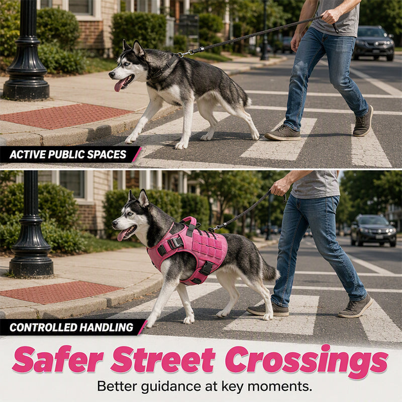 🐕 LIMITED‑TIME 50% OFF! 🦴 Durable Oxford Fabric Dog Harness Vest – Reflective, Adjustable, No-Pull & Breathable Comfort for All Breeds 🎽