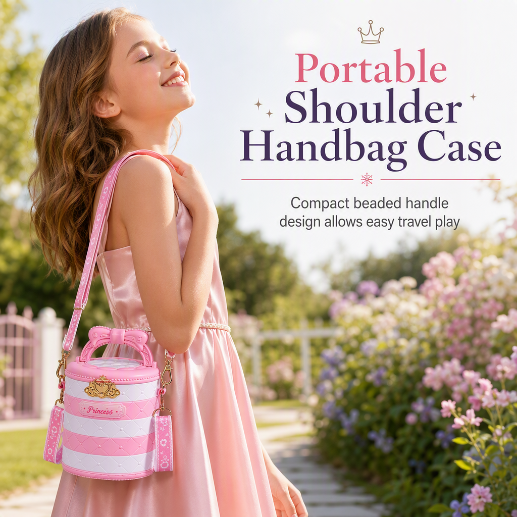 💄 LIMITED‑TIME 50% OFF! 👑 Washable Princess Makeup Set – Non‑irritating, trays & portable case 🧴