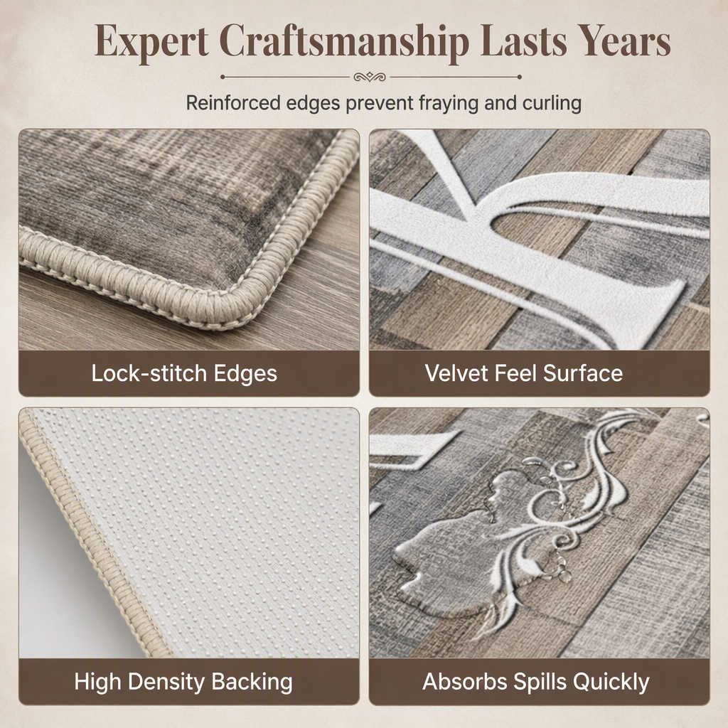 🛋️ 50% OFF! ✨ Non-Slip Velvet Floor Mats – Crystal Soft Cushioned Comfort, Anti-Slip Dot Backing & High-Absorption Surface – Secure Grip & Cozy Feel for Kitchen & Entryway ✨