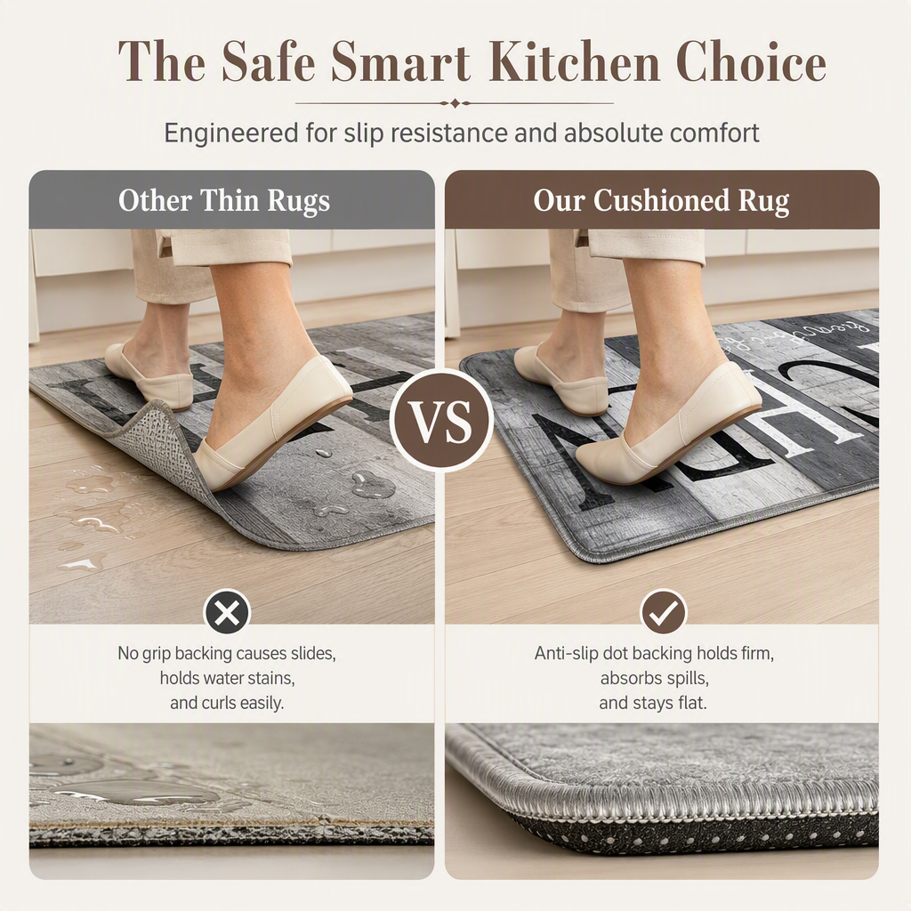 🛋️ 50% OFF! ✨ Non-Slip Velvet Floor Mats – Crystal Soft Cushioned Comfort, Anti-Slip Dot Backing & High-Absorption Surface – Secure Grip & Cozy Feel for Kitchen & Entryway ✨