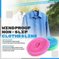 Dry Laundry Anywhere Instantly! No-Slip Windproof Travel Clothesline