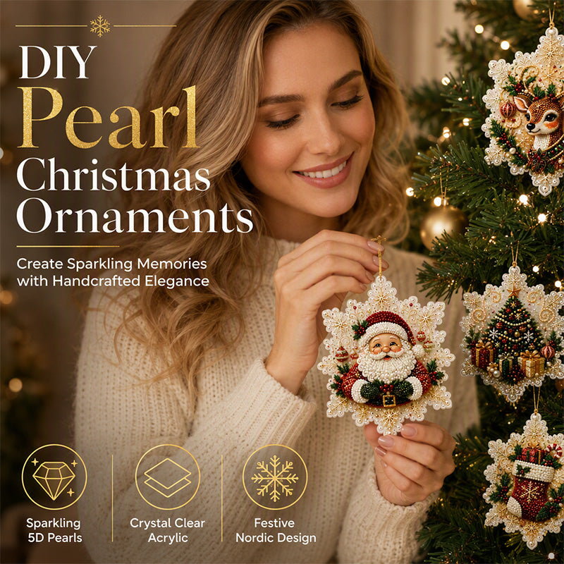 🎄 50% OFF! 5D DIY Christmas Ornament – Sparkling Beads & Acrylic, 3D Glow, Easy to Make. Perfect for the Tree, Window & Gifts! ✨🎁