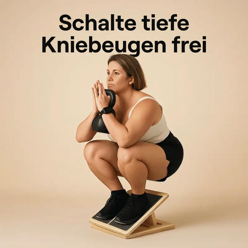 📢📢50% RABATT !!⏰Verstellbares schräges Holzbrett zum Dehnen der Waden