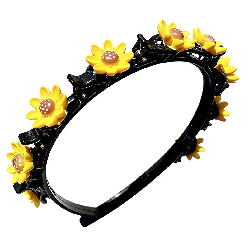 🌸 LIMITED-TIME 50% OFF ✨ Cartoon Braiding Headband — Integrated Mini Clips, Instant Braids for Girls