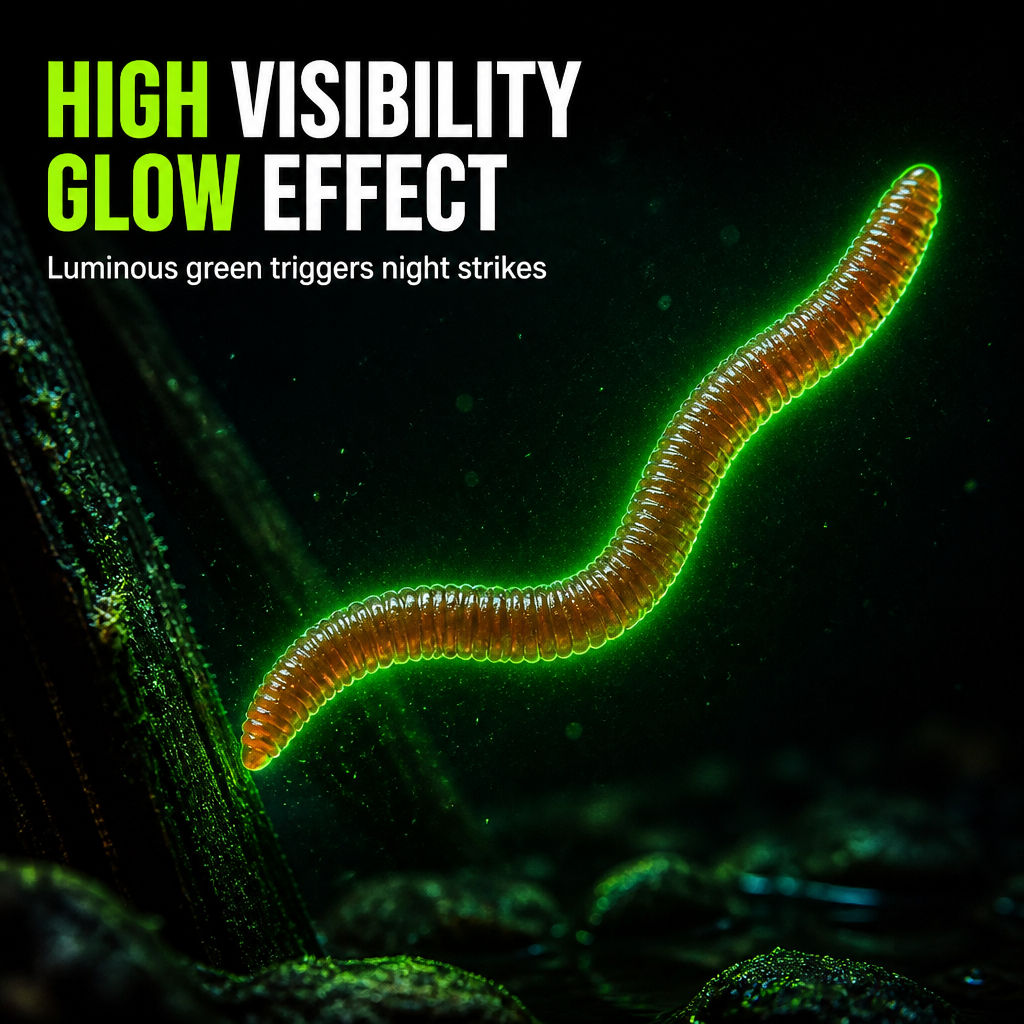 🌊 LIMITED-TIME 50% OFF ✨ Simulation Earthworm Soft Lures — Scented, Lifelike, Durable TPR