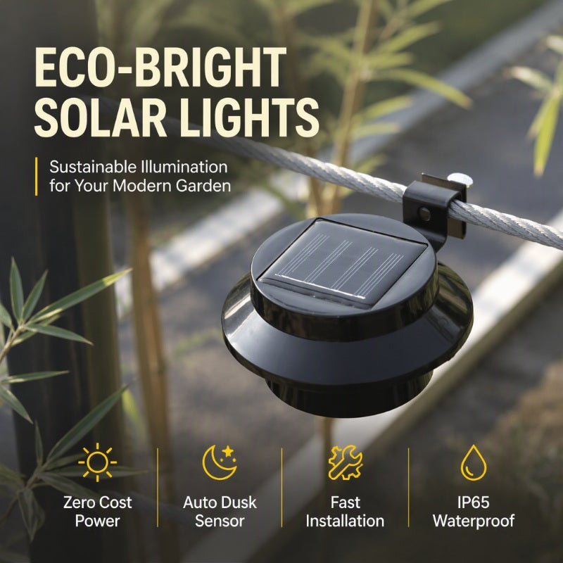 ☀️💡 50% OFF TODAY! Light Up Gutters, Fences & Garden Walls — Solar-Powered Outdoor LEDs With No Mains Wiring Needed 🏡✨