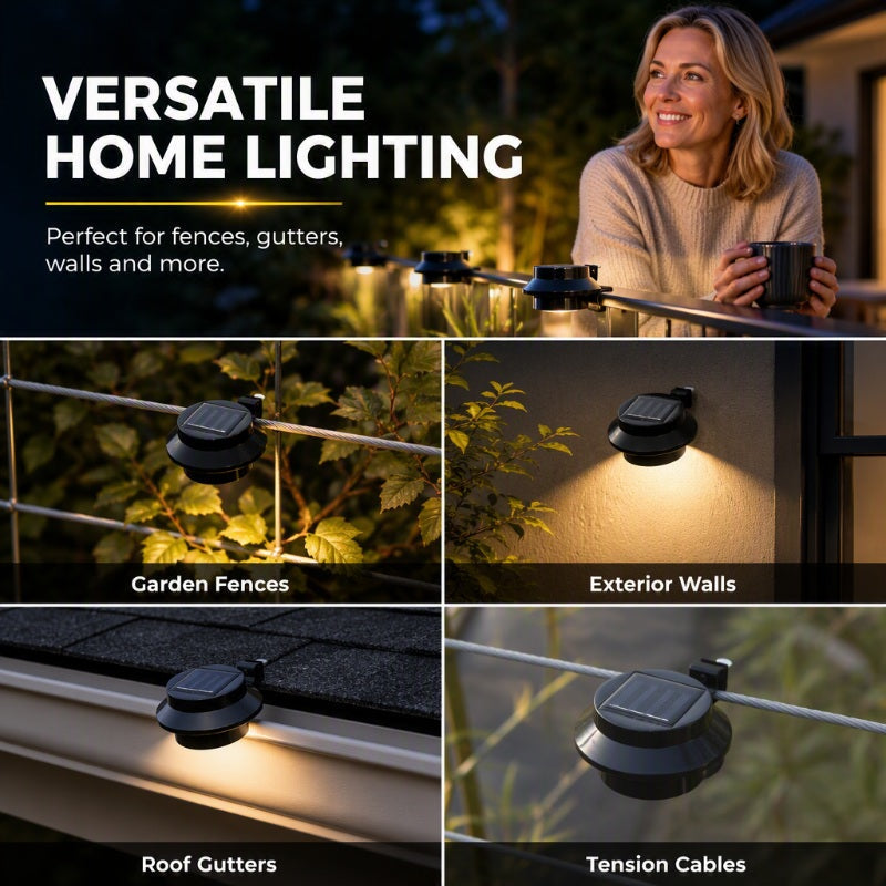 ☀️💡 50% OFF TODAY! Light Up Gutters, Fences & Garden Walls — Solar-Powered Outdoor LEDs With No Mains Wiring Needed 🏡✨