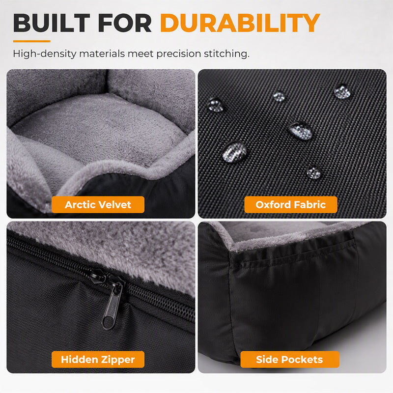 🚙🛡️Half‑Enclosed Pet Car Booster Seat | Calm Your Pet During Road Trips🐾