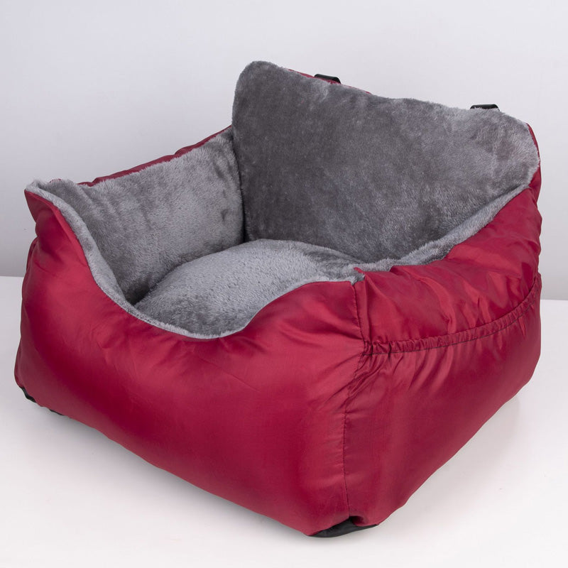 🚙🛡️Half‑Enclosed Pet Car Booster Seat | Calm Your Pet During Road Trips🐾