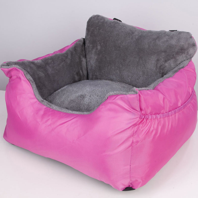 🚙🛡️Half‑Enclosed Pet Car Booster Seat | Calm Your Pet During Road Trips🐾