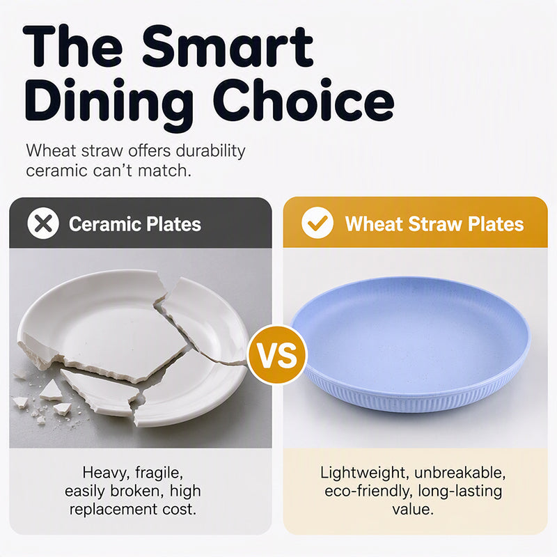 🍽️ 50% off! Unbreakable Wheat Straw Dinner Plates