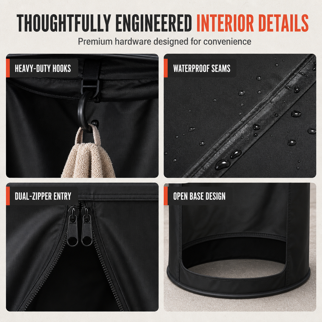 🚗 50% OFF NOW! 🏕️ Quick-Opening Car Rear Shower Tent – Privacy Changing Room & Portable Toilet – For Camping & Road Trips 🚿