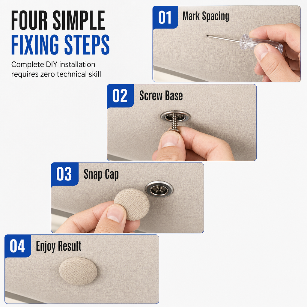 🚗 LIMITED-TIME 50% OFF 🔧 Car Headliner Repair Kit — Fix Sagging Roof Fabric, Snap Buttons & Rivets