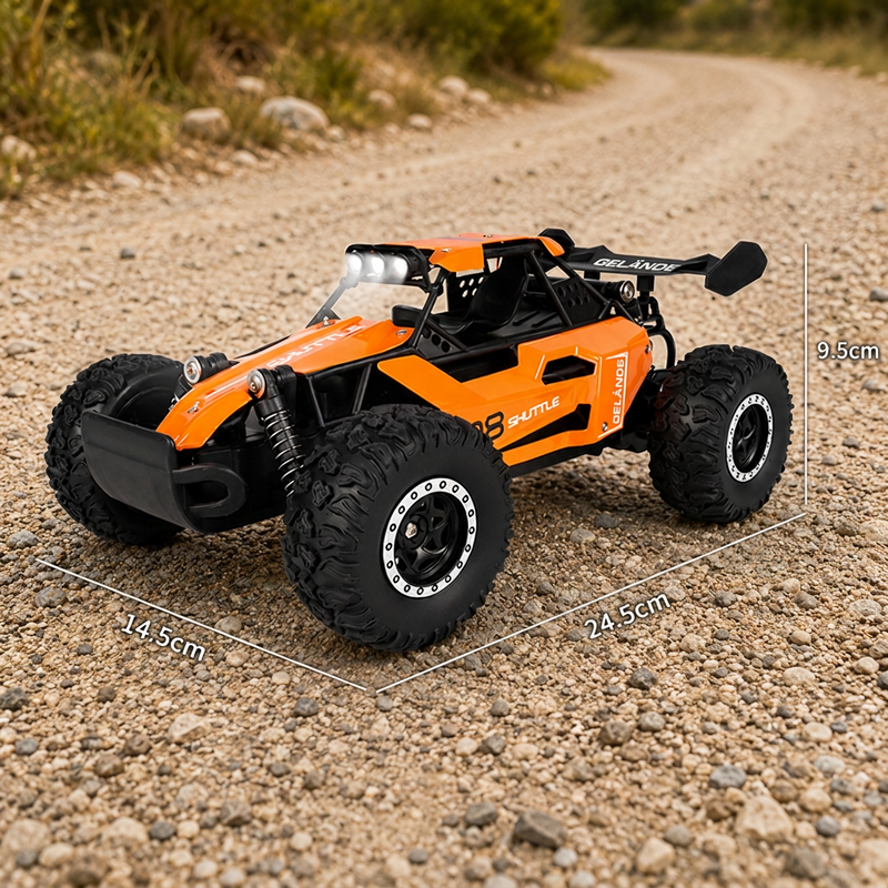 Race Any Terrain Instantly! No-Bump 4WD LED RC Car