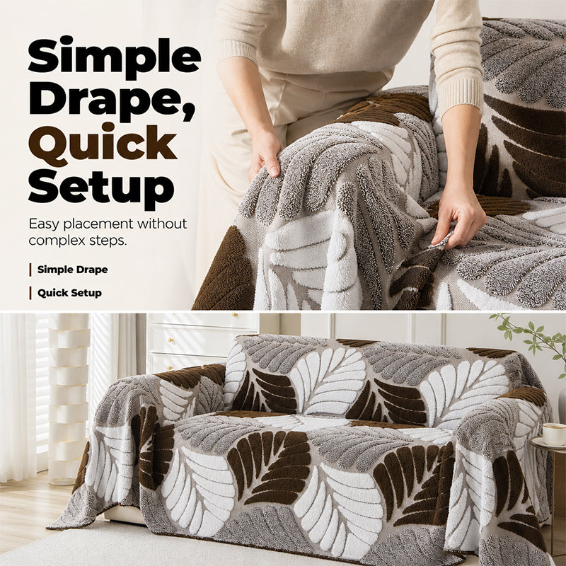 🍂 LIMITED-TIME 50% OFF 🛋️ Cozy Plush Sofa Cover – Extra-Thick, Soft & Non-Slip Couch Protector for a Warm Living Room