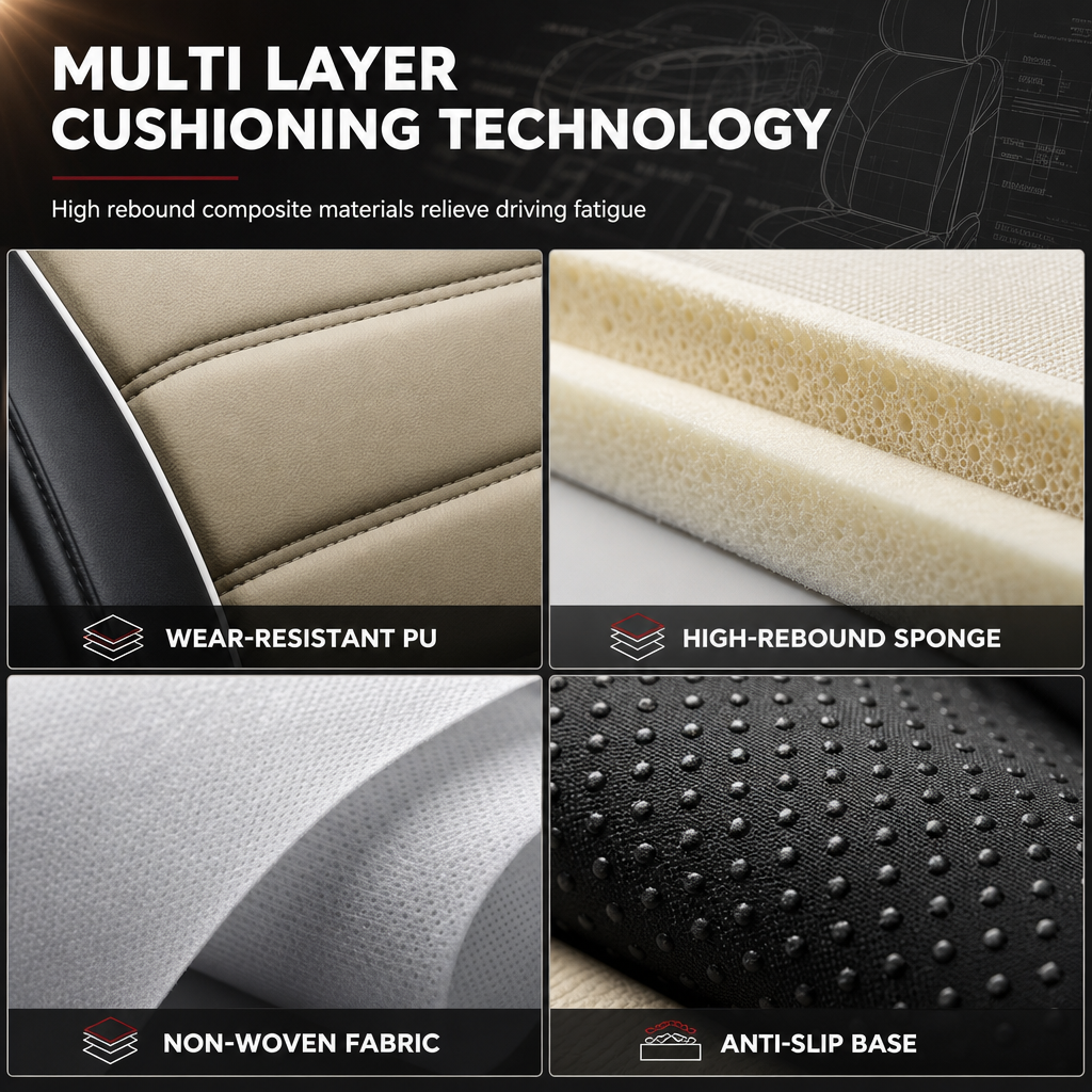 🚗 50% OFF NOW! 🪑 Full-Coverage Leather Car Seat Covers – All-Season Protection, 5D Surround & Safety Split Seams – Universal Fit 🛡️