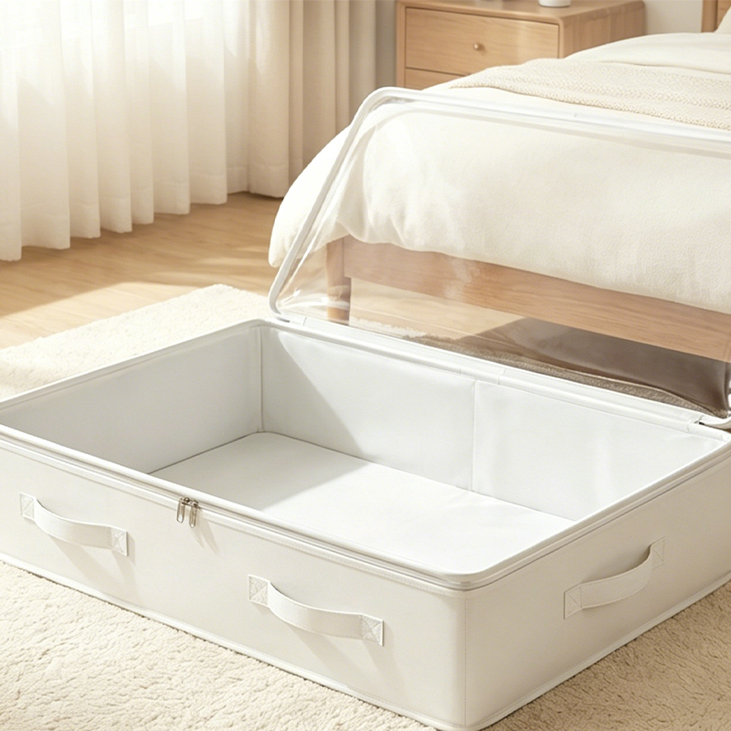 🛏️ LIMITED‑TIME 50% OFF! 📦 Foldable Underbed Storage Bag with Zipper Lid – Space-Saving, Clear Window & Reinforced Handles 🏠