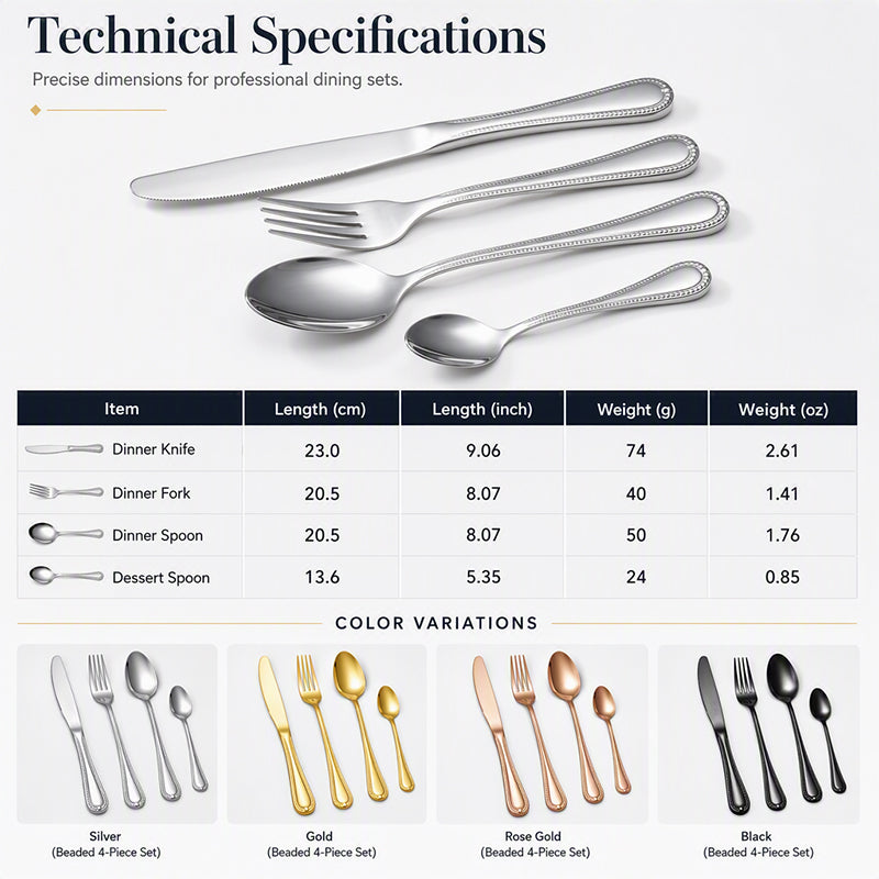 ⏳Time-Limited Special⏰4-Piece Stainless Steel Flatware Set