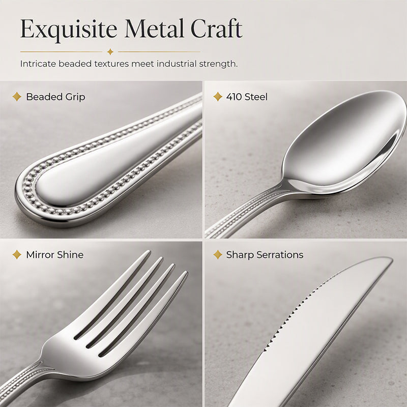 ⏳Time-Limited Special⏰4-Piece Stainless Steel Flatware Set