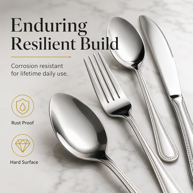 ⏳Time-Limited Special⏰4-Piece Stainless Steel Flatware Set