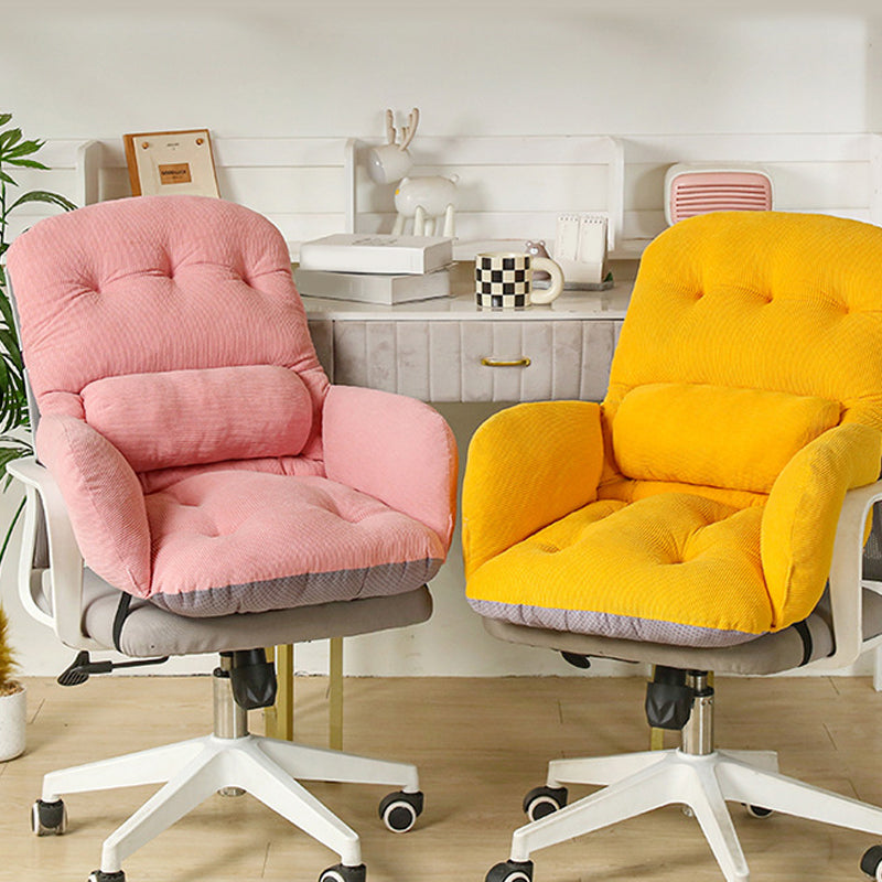 ☁️🪑 Cloud Comfort Desk Chair – Plush Swivel Seating for Study, Vanity & Home Office
