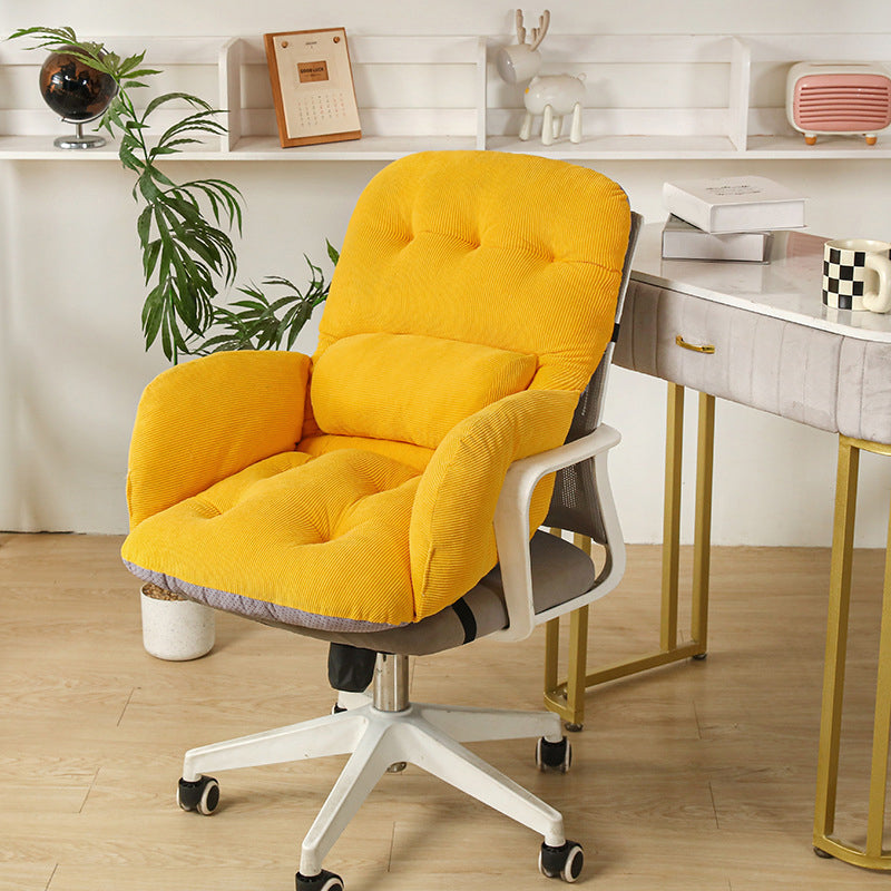 ☁️🪑 Cloud Comfort Desk Chair – Plush Swivel Seating for Study, Vanity & Home Office