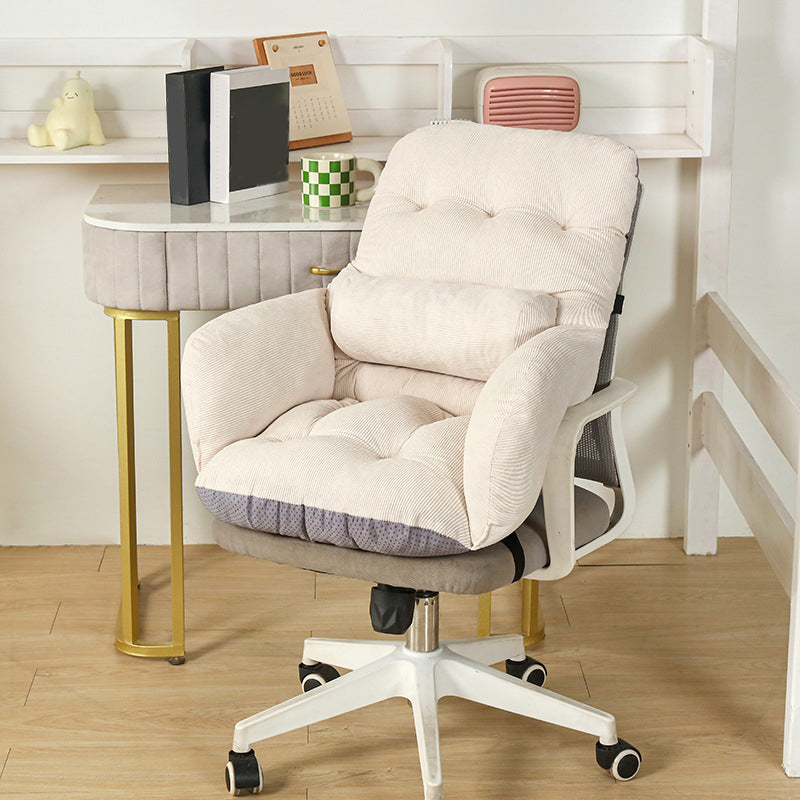 ☁️🪑 Cloud Comfort Desk Chair – Plush Swivel Seating for Study, Vanity & Home Office