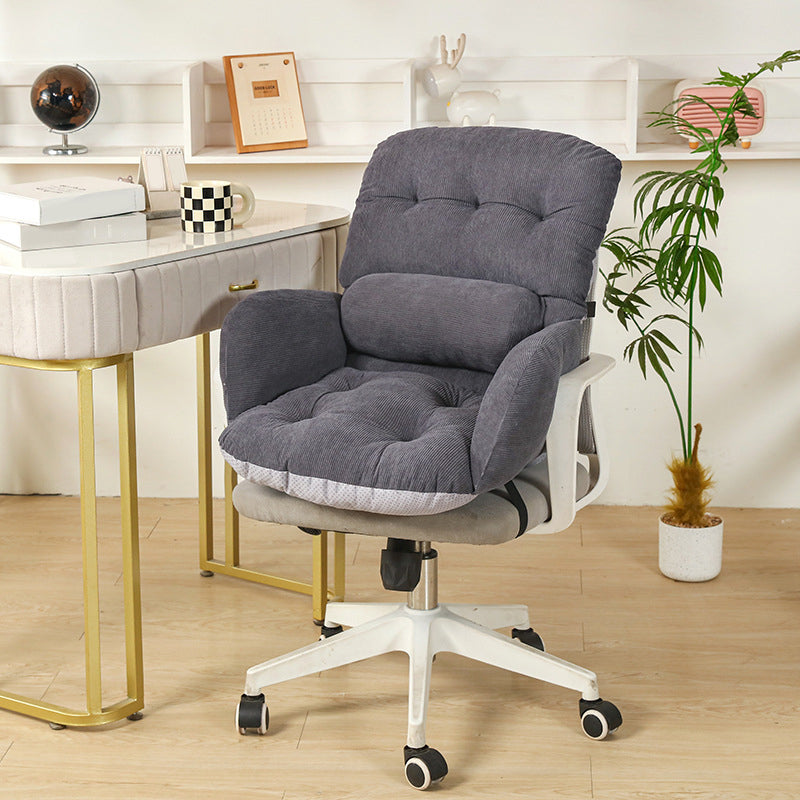 ☁️🪑 Cloud Comfort Desk Chair – Plush Swivel Seating for Study, Vanity & Home Office