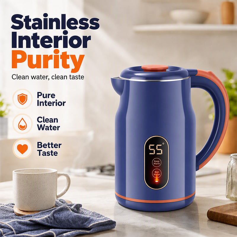⚡ LIMITED-TIME 50% OFF! 💧 Smart Electric Kettle – Fast Boil, Constant Warmth, Safe Design 🍵