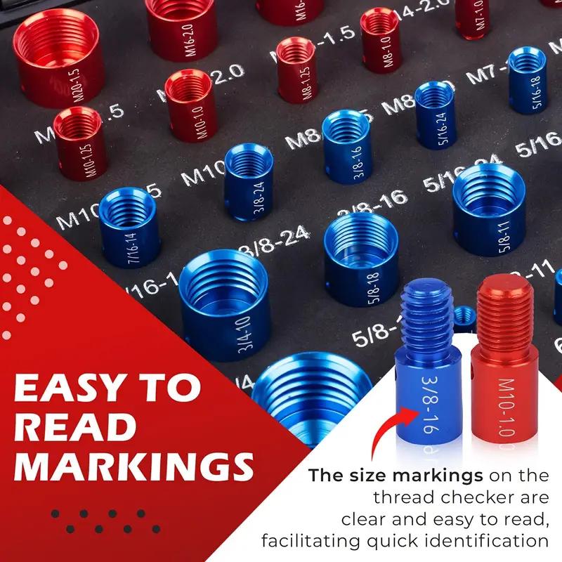 🔩 50% OFF! 🔥Nut & Bolt Thread Checker Kit – Quick Inspection for Fixed Bolts & Threaded Holes