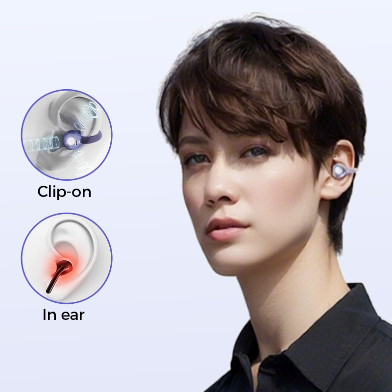 🎧👂 50% OFF!🥳 Open-Ear Clip-On Bluetooth Earbuds – all-day comfort, immersive sound, leakage control, 8-10h battery, touch control. No ear pain! 🔋💪