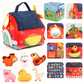 ⏳Time-Limited Special⏰Interactive Plush Farm House Toy Set for Kids🐥 – Soft Farm Animal Playhouse for Early Learning, Pretend Play & Gift Fun👶