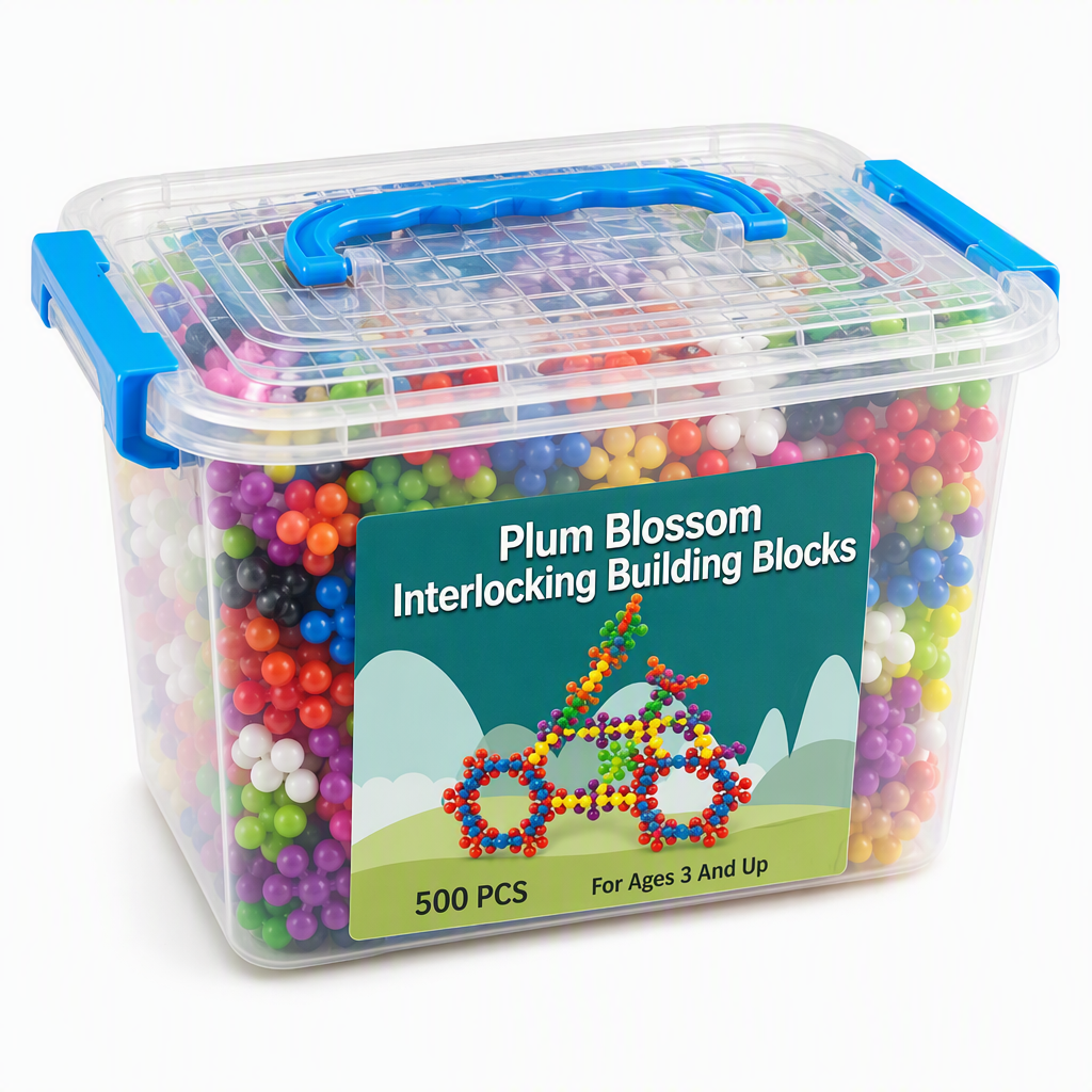 ❄️ LIMITED-TIME 50% OFF! 🧩 Kids 3D Interlocking Snowflake Building Blocks – Stable Build, Burr-free, Colorful ✨
