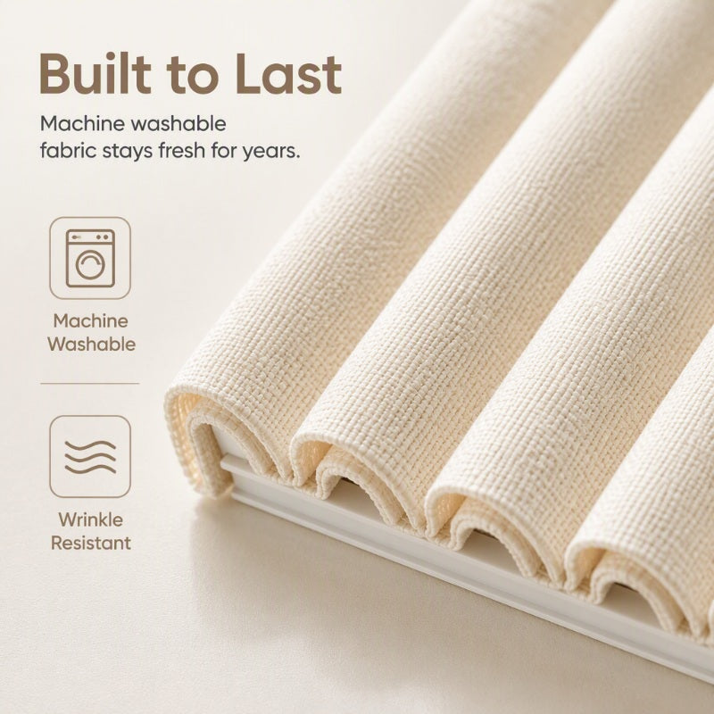 ⏰🔥LIMITED TIME 50% OFF!🔥50K+ SOLD! Add Privacy Instantly! No-Drill Adhesive Sliding Curtain