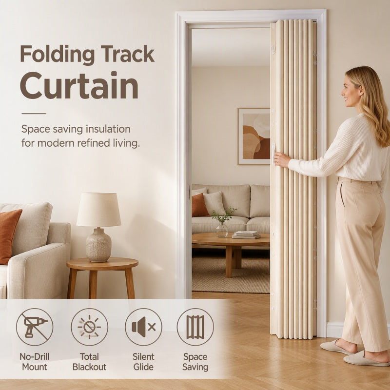 ⏰🔥LIMITED TIME 50% OFF!🔥50K+ SOLD! Add Privacy Instantly! No-Drill Adhesive Sliding Curtain