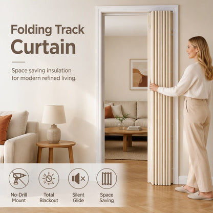 ⏰🔥LIMITED TIME 50% OFF!🔥50K+ SOLD! Add Privacy Instantly! No-Drill Adhesive Sliding Curtain