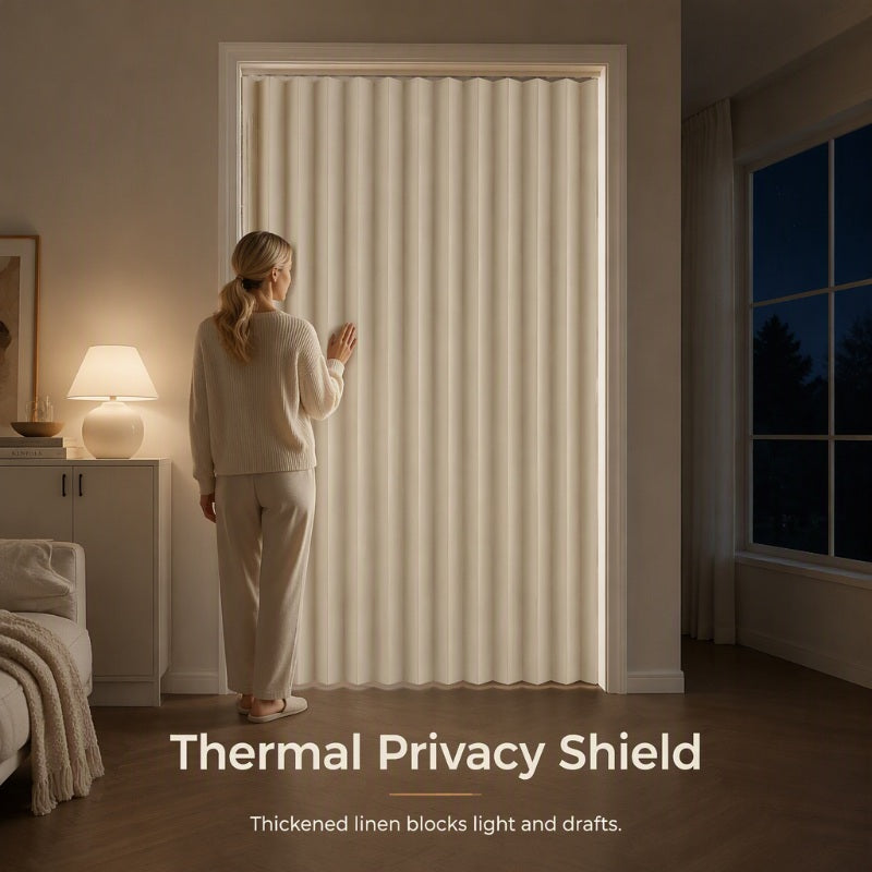 ⏰🔥LIMITED TIME 50% OFF!🔥50K+ SOLD! Add Privacy Instantly! No-Drill Adhesive Sliding Curtain