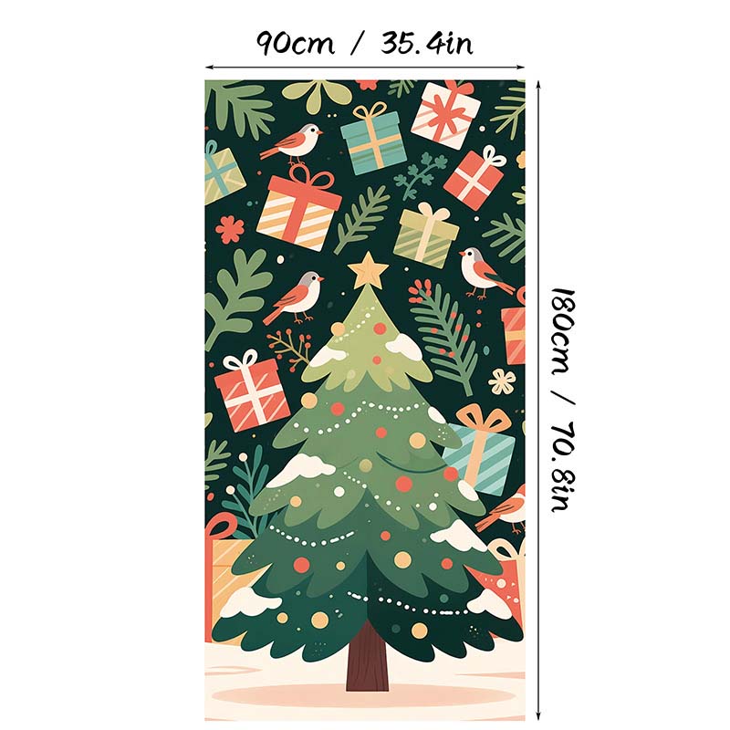 🎄 LIMITED-TIME 50% OFF! 🎅 Christmas Door Cover For Instant Holiday Decor – Fade Resistant, Multi-Scene, Vivid Prints ✨