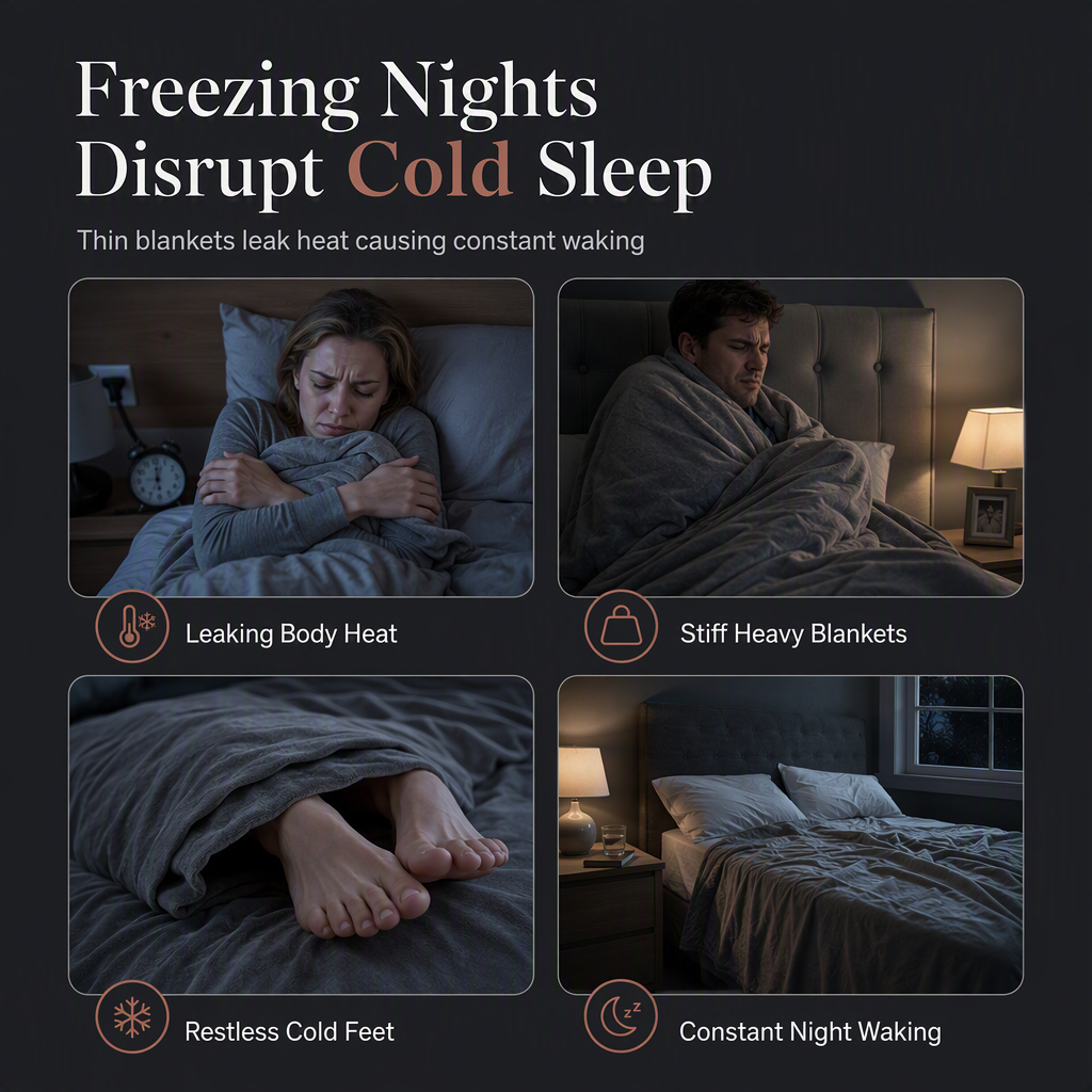 📢📢50% OFF !! ⏰Thick Warm Milk Velvet Winter Comforter Solid Color Soft Fleece Quilt Duvet Insert
