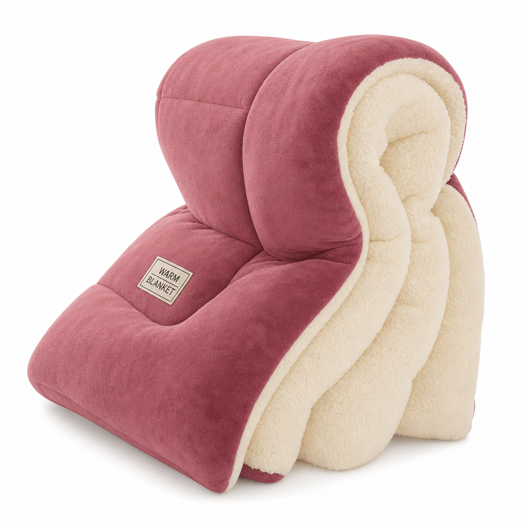 📢📢50% OFF !! ⏰Thick Warm Milk Velvet Winter Comforter Solid Color Soft Fleece Quilt Duvet Insert