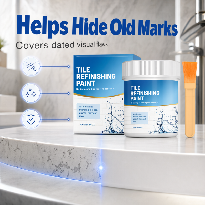 🛁 LIMITED-TIME 50% OFF! 🎨 White Tile Refinishing Paint – Waterproof, Easy Apply, Bright Finish ✨