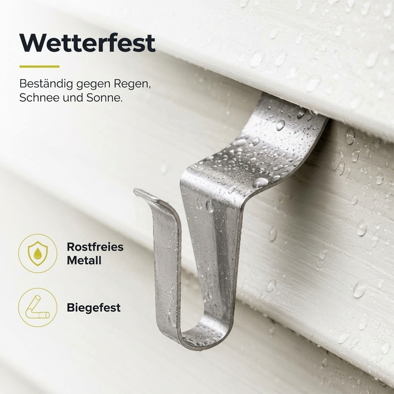 🛠️ Heavy Duty 304 Stainless Steel Vinyl Siding Hooks – Strong, Durable & Easy to Use 🔩✨