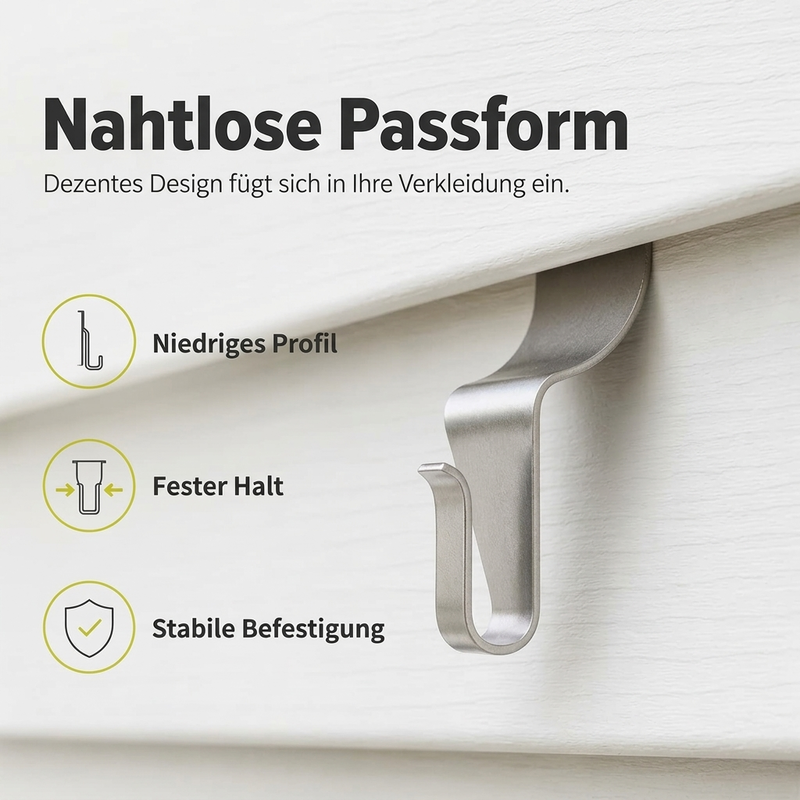 🛠️ Heavy Duty 304 Stainless Steel Vinyl Siding Hooks – Strong, Durable & Easy to Use 🔩✨