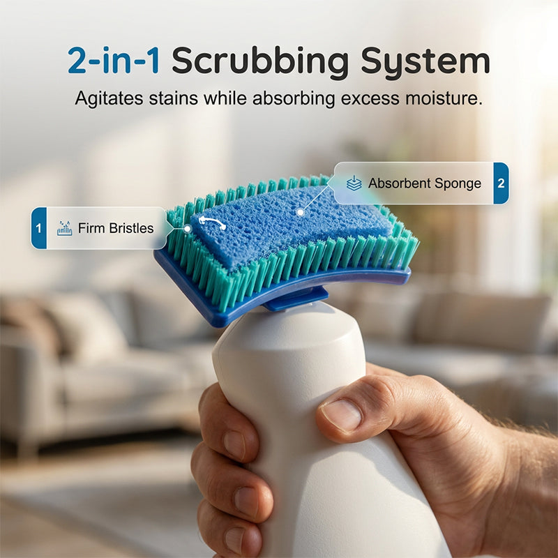 😱 Spills & Stains? Brush Them Away! ✨ No-Wash Carpet & Sofa Cleaner – Fresh, Clean Fabrics Made Easy 🛋️🧼