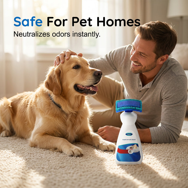 😱 Spills & Stains? Brush Them Away! ✨ No-Wash Carpet & Sofa Cleaner – Fresh, Clean Fabrics Made Easy 🛋️🧼