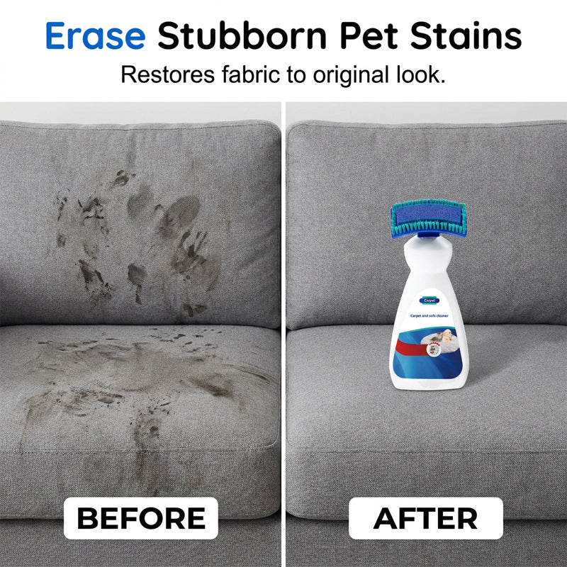 😱 Spills & Stains? Brush Them Away! ✨ No-Wash Carpet & Sofa Cleaner – Fresh, Clean Fabrics Made Easy 🛋️🧼
