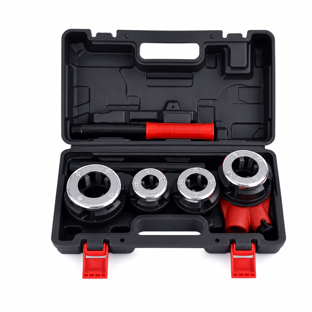 🔥50% OFF🔧Manual Pipe Threading Tool Kit – Ratchet Handle & Die Heads, Cut Clean Pipe Threads with Less Effort 🛠️