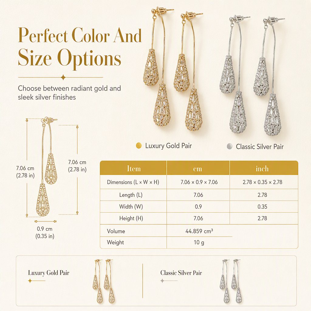 ⚡ Women's Dual Wear Zircon Tassel Earrings – Shiny, Elegant, Convertible 💫